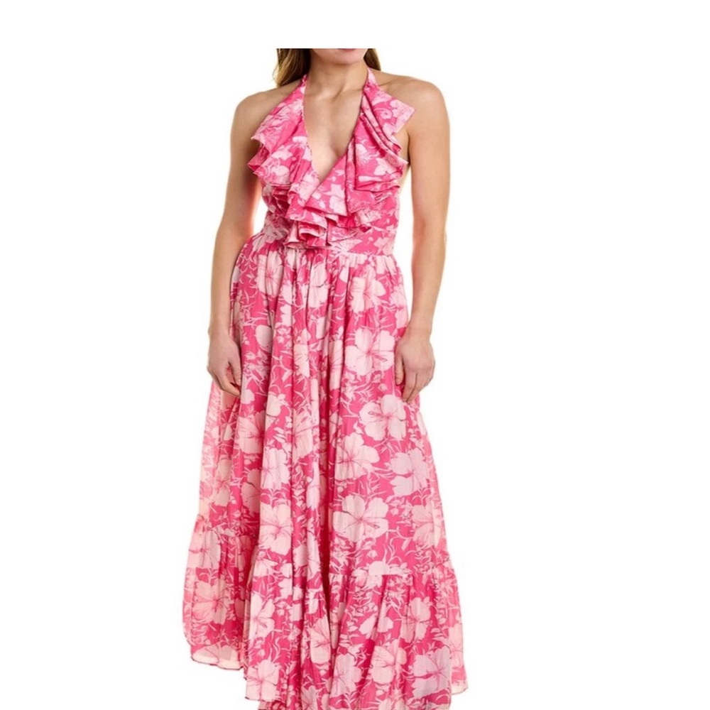Loveshackfancy maxi pink floral dress